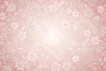 Fototapeta premium Soft pastel pink wallpaper with subtle gradient effect and delicate floral patterns, romantic, gentle, homedecor, wallart