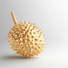 Fototapeta premium Artistic Golden Durian with Shiny Texture