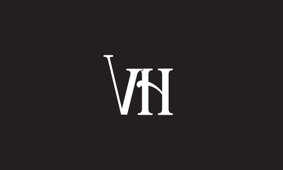 VH, HV, V, H Abstract Letters Logo Monogram