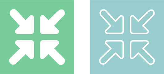 Reduce Arrow Vector Icon