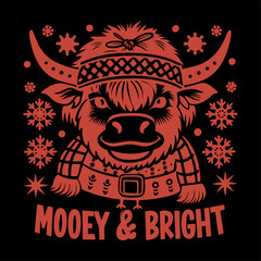 Hand Drawn Christmas Farm SVG T-shirt Design