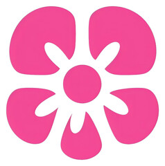 Fototapeta premium PNG Flowers icon green pink logo.