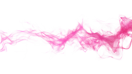 Pink electricity, isolated on white background