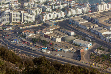 Obraz premium aerial view of Agadir city near the harbour