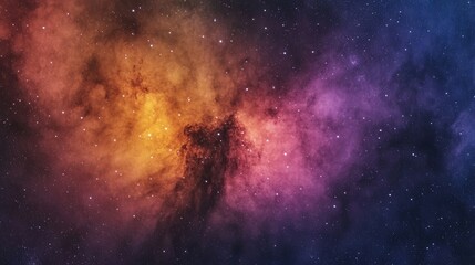 Obraz premium Vibrant cosmic cloud formation in deep space