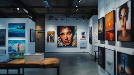Art Gallery Website Interface Featuring Exhibitions and Artist Profiles for Seamless Ticket Booking