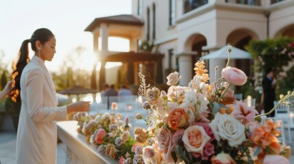Wedding Planner Ensuring Perfect Outdoor Venue Arrangements for a Memorable Celebration