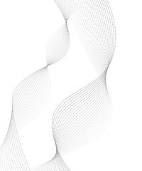 Abstract wave element for design. Digital frequency track equalizer. Stylized line art background.
