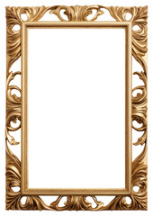 PNG Simple gold frame vintage photo art.