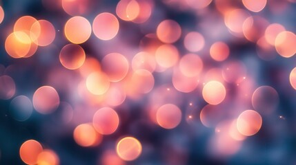 Fototapeta premium Vibrant bokeh lights in the night sky