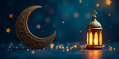 Ramadan Celebration and ramadan kareem musque background banner islamic cards. ramadan podium color banner with moon, musque and lantern islamic Template.
