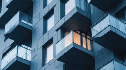 Modern Apartment Building Facade