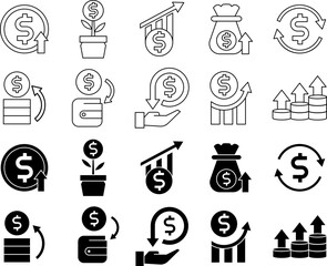 ROI, return of investment icon