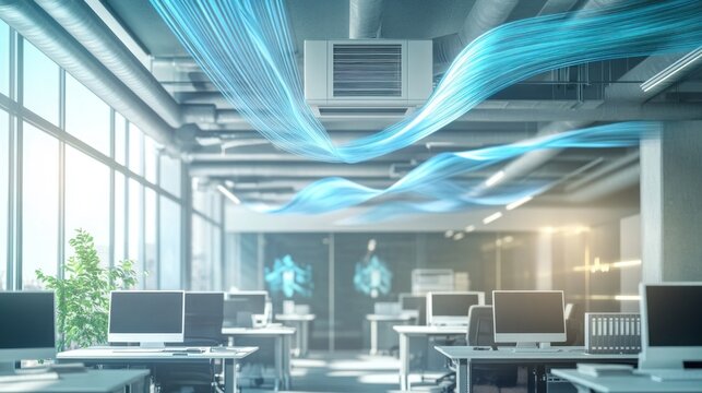 Air Conditioner and Clean Air in Office Building