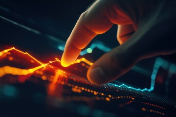 Touching Data Visualization with Hand Gesture