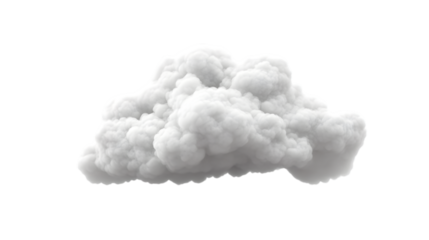 Cloud, isolated on white background