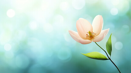 New flower blooming in a garden, symbolizing the beauty of new beginnings