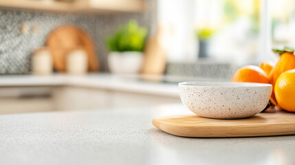 
A kitchen counter filled with colorful fruits vegetables and lean proteins all ready for meal prep the scene emphasizes the importance of balanced nutrition in weight control