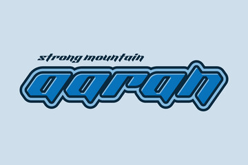 3d text effect with the word 