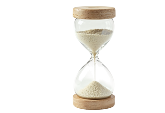 hourglass isolated on white background