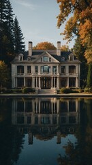 Fototapeta premium House on the lake