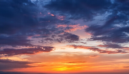 Obraz premium Beautiful sky background after sunset