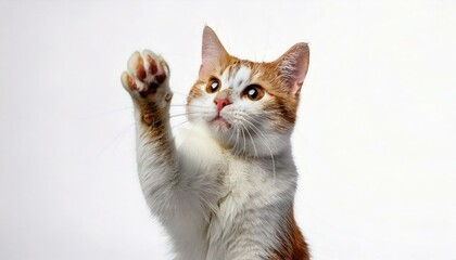 Cat on White Background
