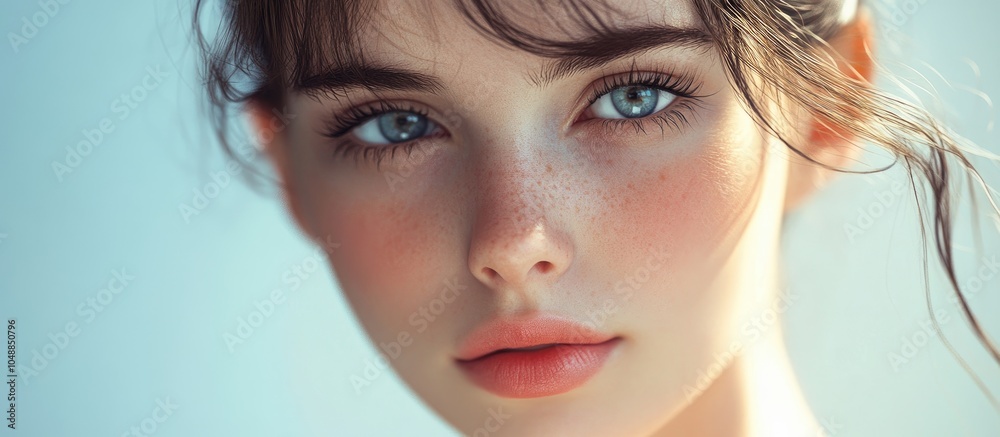 Leinwandbilder portrait of a girl. with copy space image. place for adding text or design