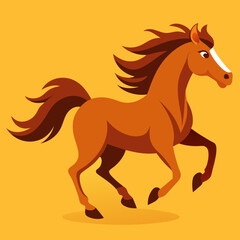 Obraz premium horse silhouette isolated on white