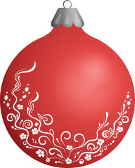 Christmas ball. element with glossy, shiny and colorful design for holiday season decoration,illustration, png.
