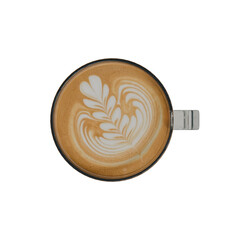 3d Render of coffee latte 