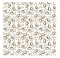 seamless pattern of cups and mugs of strong aroma hot coffee, espresso or sweet cappuccino, latte, chocolate , png