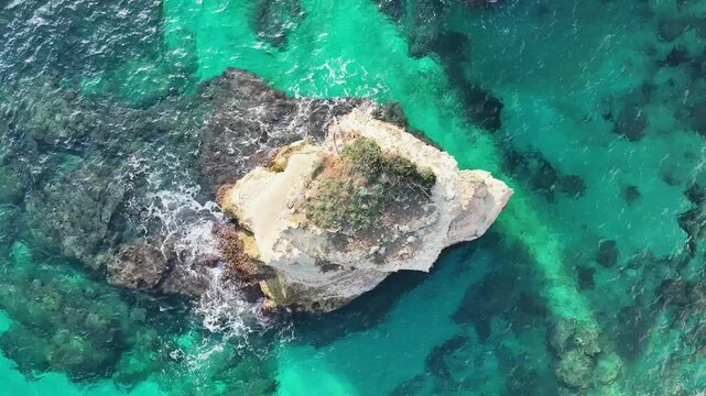 rock formation, Torre Sant'Andrea, Puglia, Italy