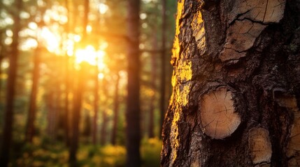 Golden Hour in the Forest