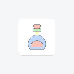 Drink Flavor lineal color icon , vector, pixel perfect, illustrator file