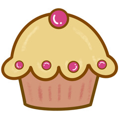 cartoon cupcake