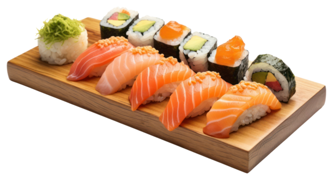 PNG Sushi set sushi produce grain.