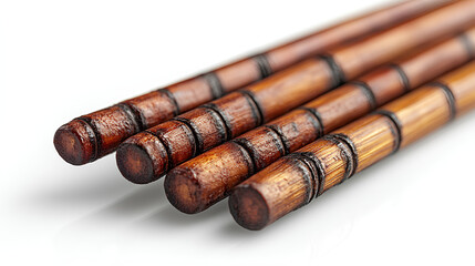 Chopsticks for oriental or asian food on a white background