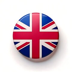 Round icon of the British flag