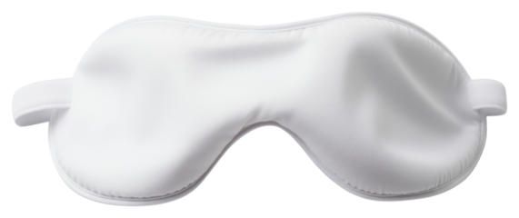 PNG Sleep mask white white background accessories.