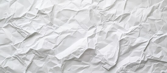Fototapeta premium Grunge textured background of wrinkled blank white paper. with copy space image. Place for adding text or design