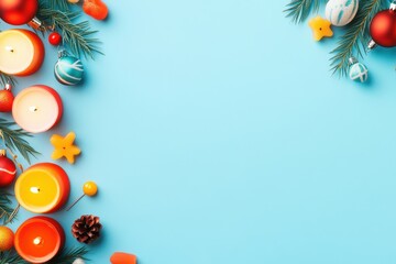 Happy Hanukkah Festive Flat Lay Composition