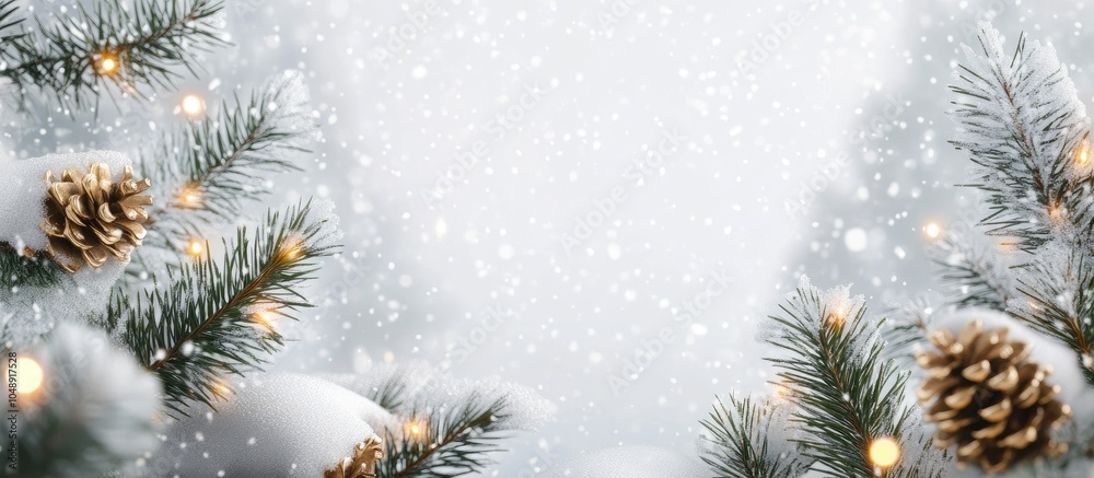 Aufkleber White Christmas background. with copy space image. Place for adding text or design