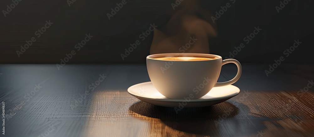 Aufkleber coffee cup. with copy space image. place for adding text or design