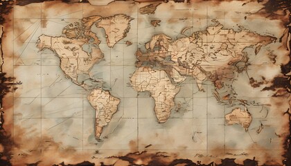 Naklejka premium paper for old maps with aged texture for travel and history themes