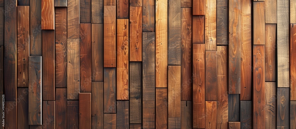 Fototapete a rectangular wooden wall pattern. with copy space image. Place for adding text or design