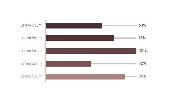 Infographic Horizontal Bar Graph | With Full Controls