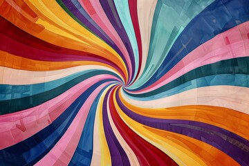 Colorful, abstract background with swirling patterns of various colors creating an illusionistic effect