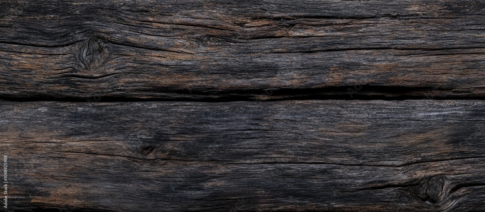 Leinwandbilder A background featuring a textured surface of weathered dark wood. with copy space image. Place for adding text or design