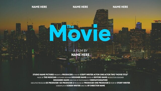 Modern Action Movie Trailer Title Intro